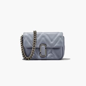 Marc Jacobs Prošívaný Læder J Marc Shoulder Bag Šedé | QUDHI4193