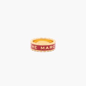 Marc Jacobs Scallop Medallion Ring Červené Zlaté | UBQXO5806