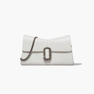 Marc Jacobs St. Marc Convertible Clutch Bílé | HOIWV2093