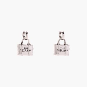 Marc Jacobs Tote Bag Earrings Světle Stříbrné | HXAKG2950